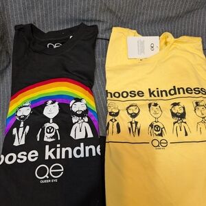 QED London Black and Yellow Short Sleeve Tees